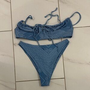 Skatie Blue Paisley Bikini Set